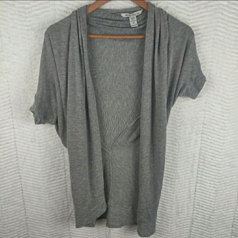 American Rag A-Symmetric Open Front Cardigan Sz M - image 2